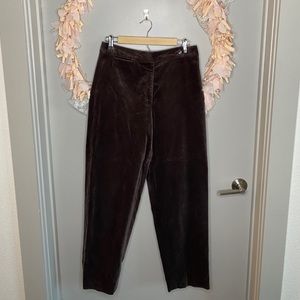 Hi-rise corduroy pants